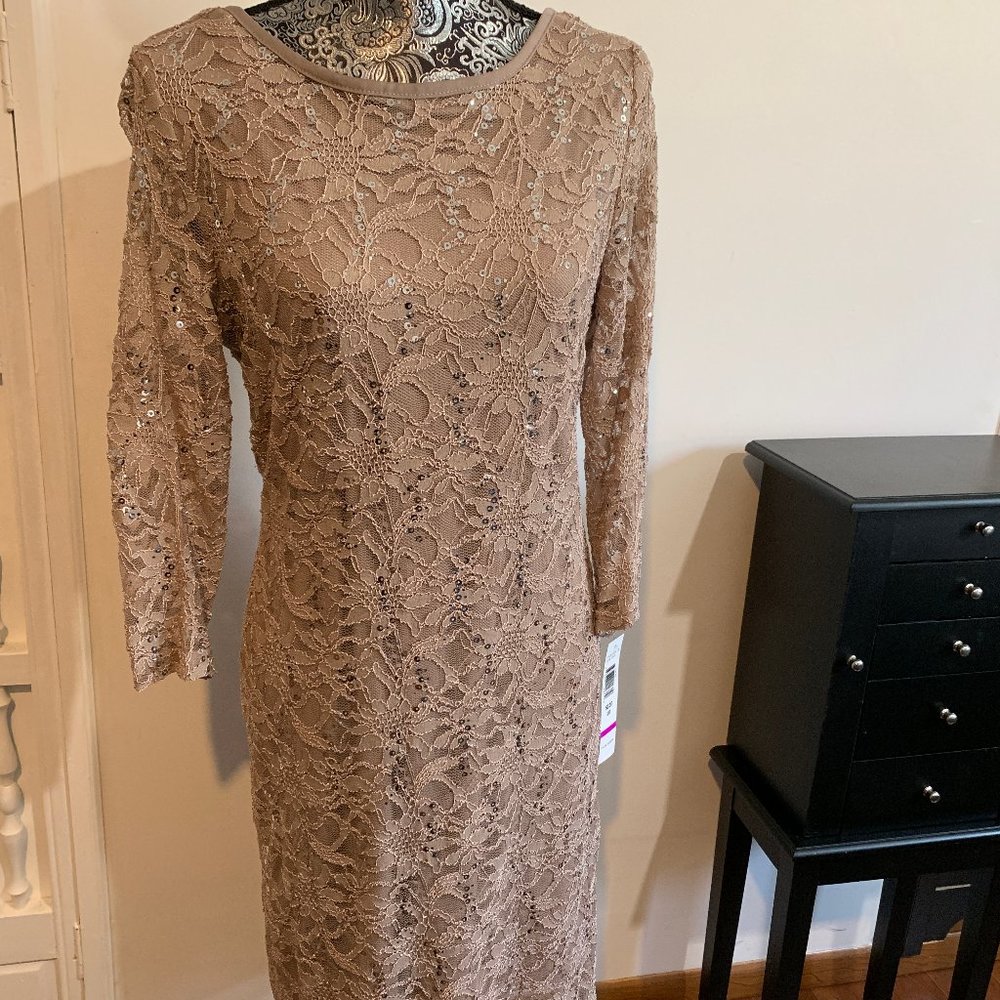 Gray Lace Dress